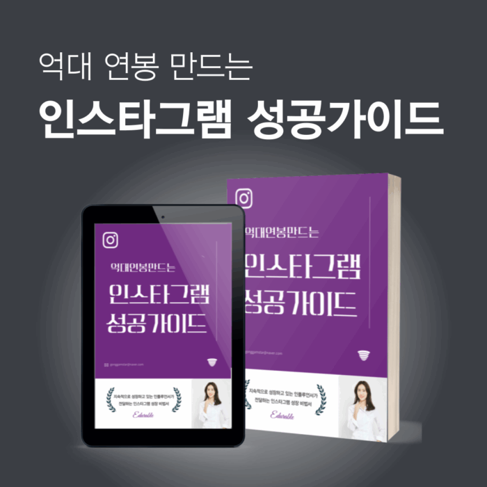 [이벤트 한정가] 억대 연봉 만드는 인스타그램 성공 가이드북